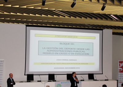 III Symposium Aragonés de Gestión en el Deporte 2016