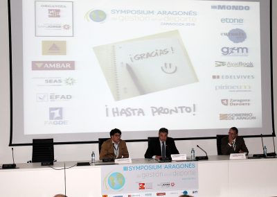 III Symposium Aragonés de Gestión en el Deporte 2016