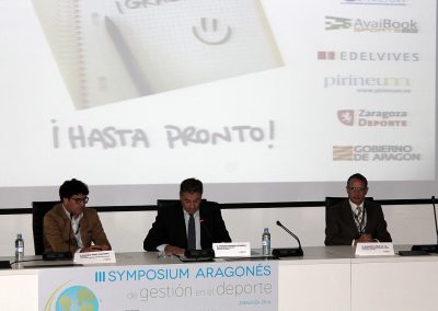 III Symposium Aragonés de Gestión en el Deporte 2016