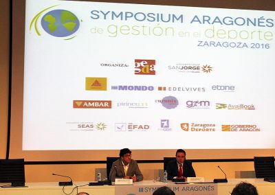 III Symposium Aragonés de Gestión en el Deporte 2016