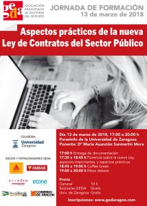 Jornada de Formación: Aspectos prácticos de la nueva Ley de Contratos del Sector Público