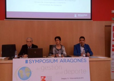 II Symposium Aragonés de Gestión en el Deporte 2015