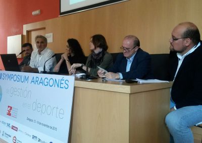 II Symposium Aragonés de Gestión en el Deporte 2015