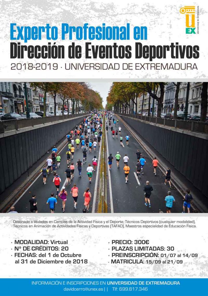 Curso de experto en dirección de eventos deportivos