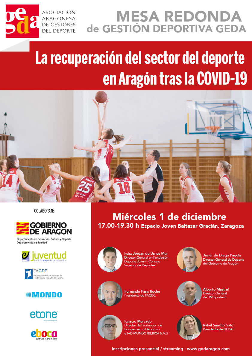 Mesa Redonda:  La recuperación del sector del deporte en Aragón tras la COVID-19