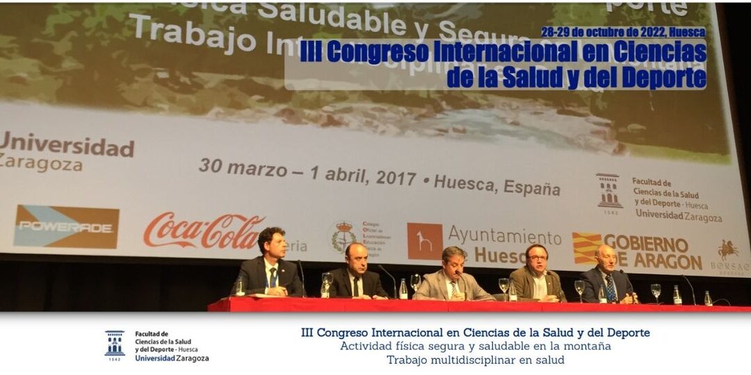 III Congreso Internacional en Ciencias de la Salud y del Deporte en Huesca