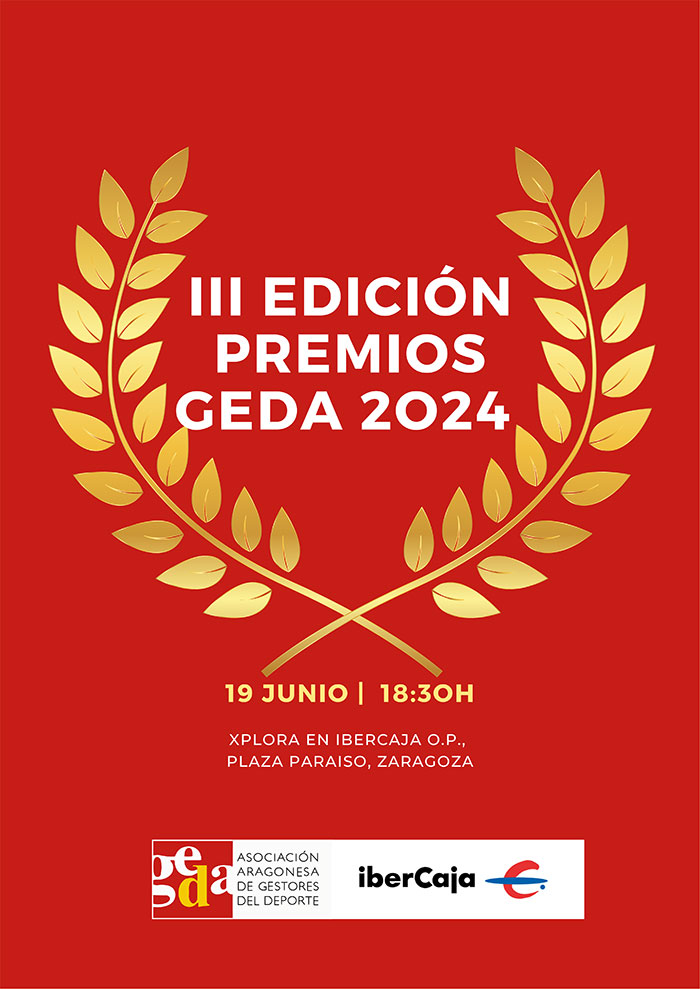 La Asociación Aragonesa de Gestores del Deporte celebrará la 3ª edición de sus galardones coincidiendo con su 22º aniversario
